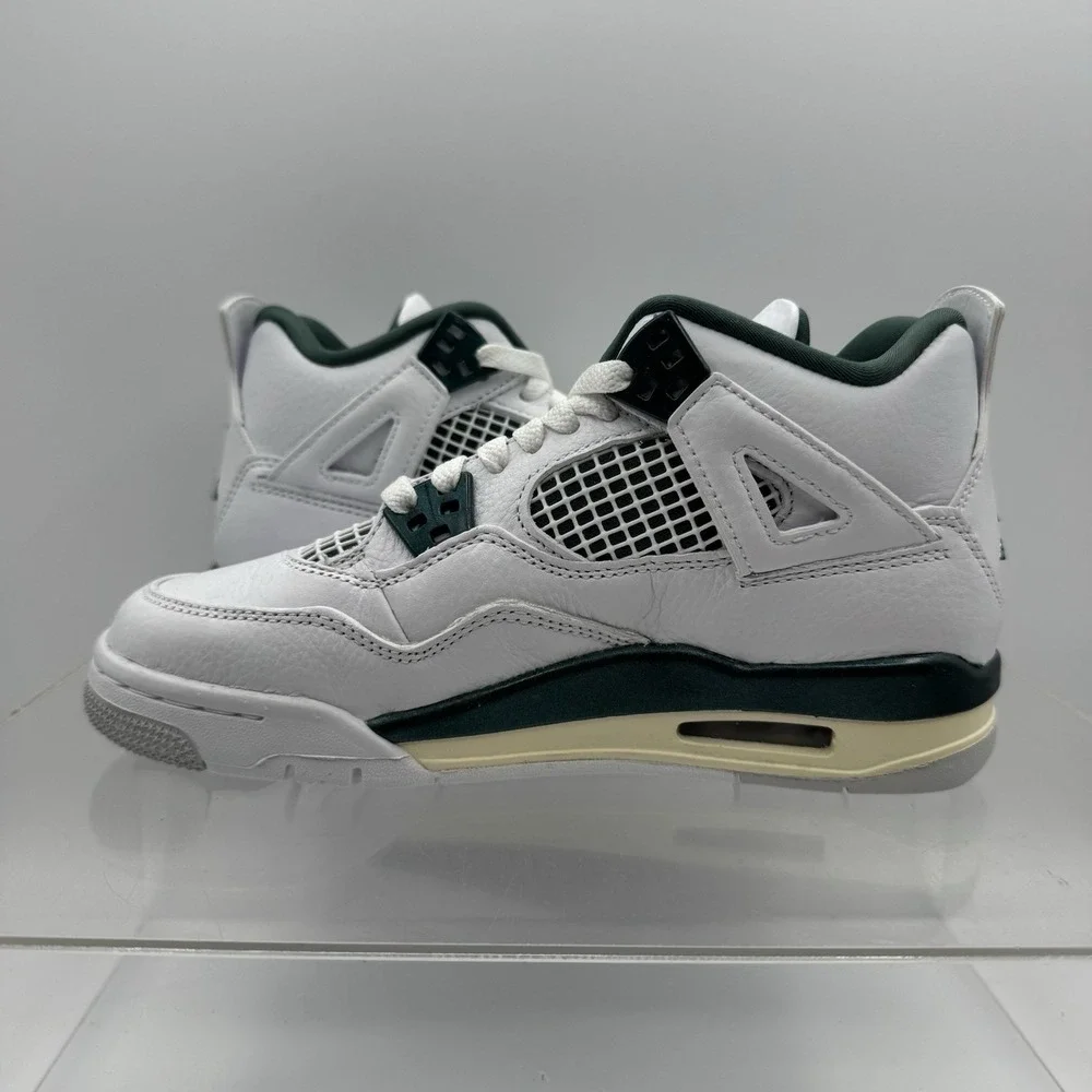 Brand New Nike Air Jordan IV 4 Retro Oxidized Green B-GRADE FQ8213-103 Size 4.5Y
